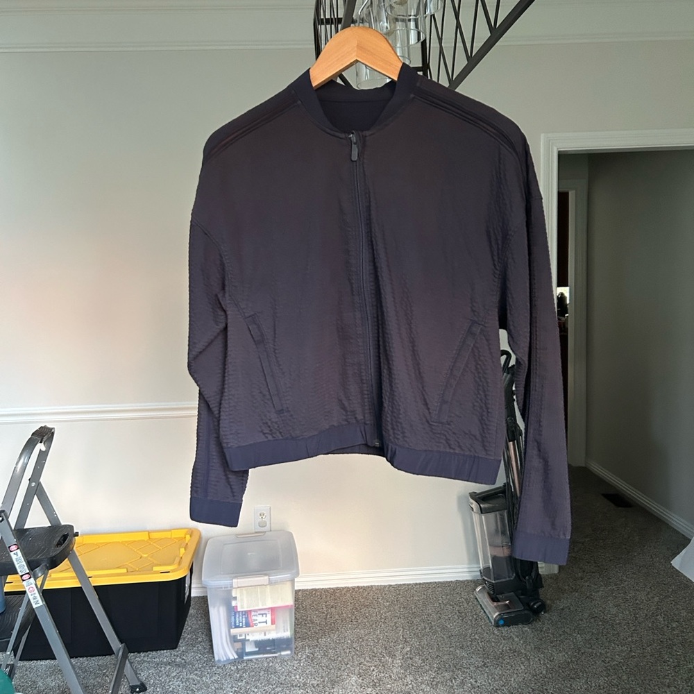 lululemon athletica Navy  Bomber Jacket/backpack